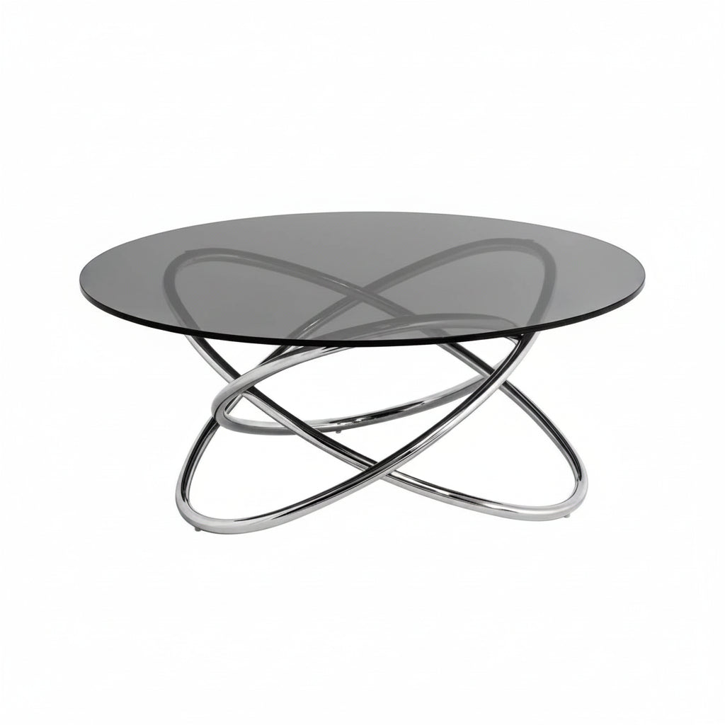 Cassy Smoked Glass Top Coffee Table