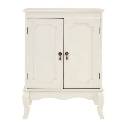 Marcella Double Door Ivory Finish Cabinet