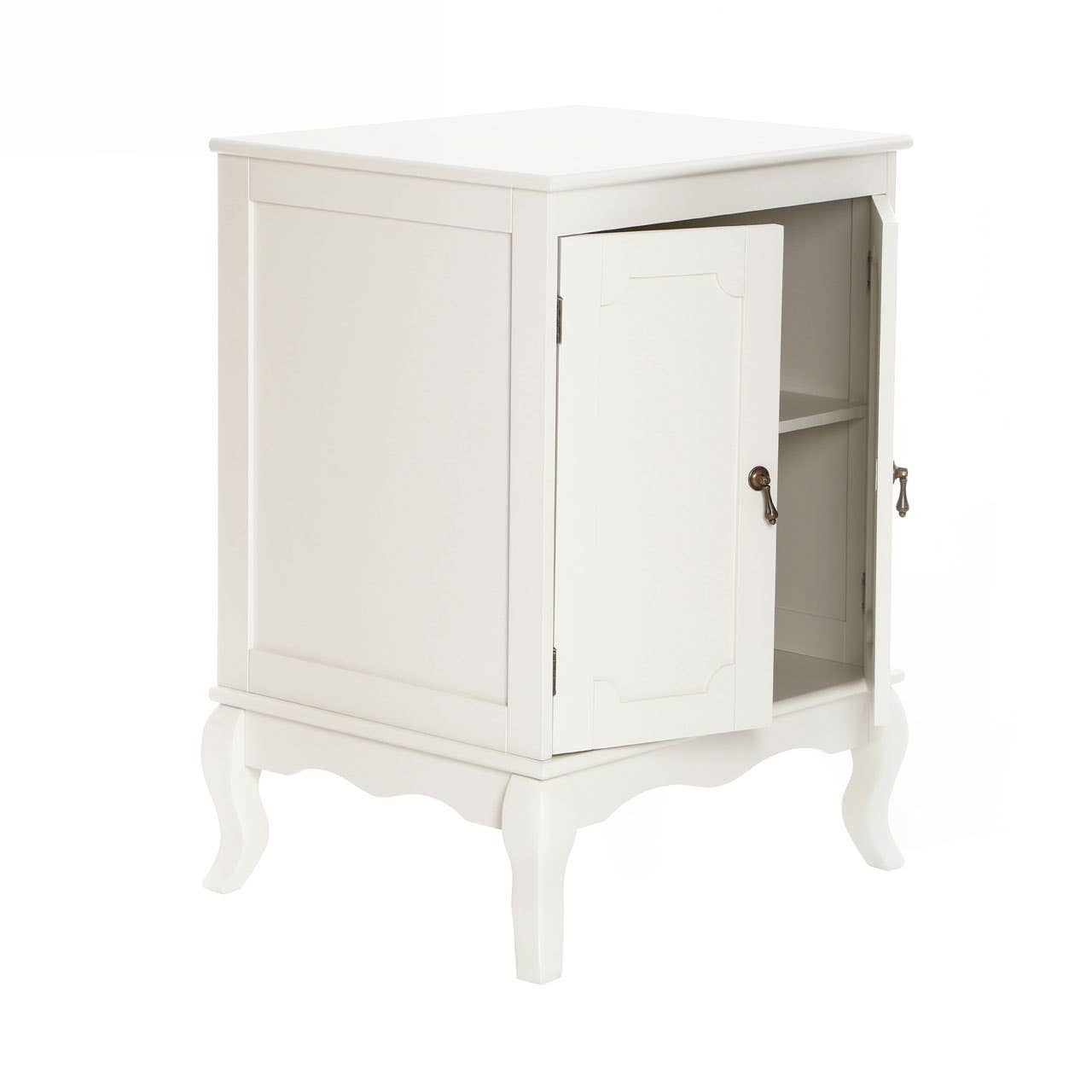 Marcella Double Door Ivory Finish Cabinet