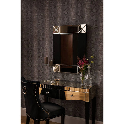 Regents Park Black Cotton Velvet Dining Chair