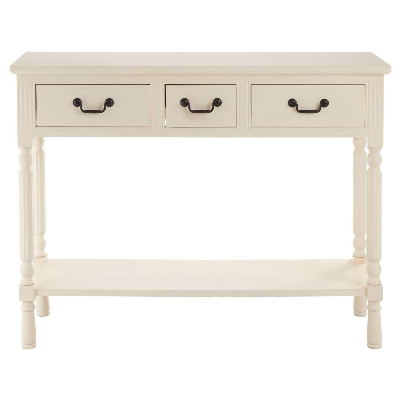 Heritage 3 Drawer Ivory Console Table