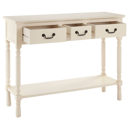 Heritage 3 Drawer Ivory Console Table
