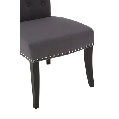 Regents Park Grey Cotton And Linen Dining Chair