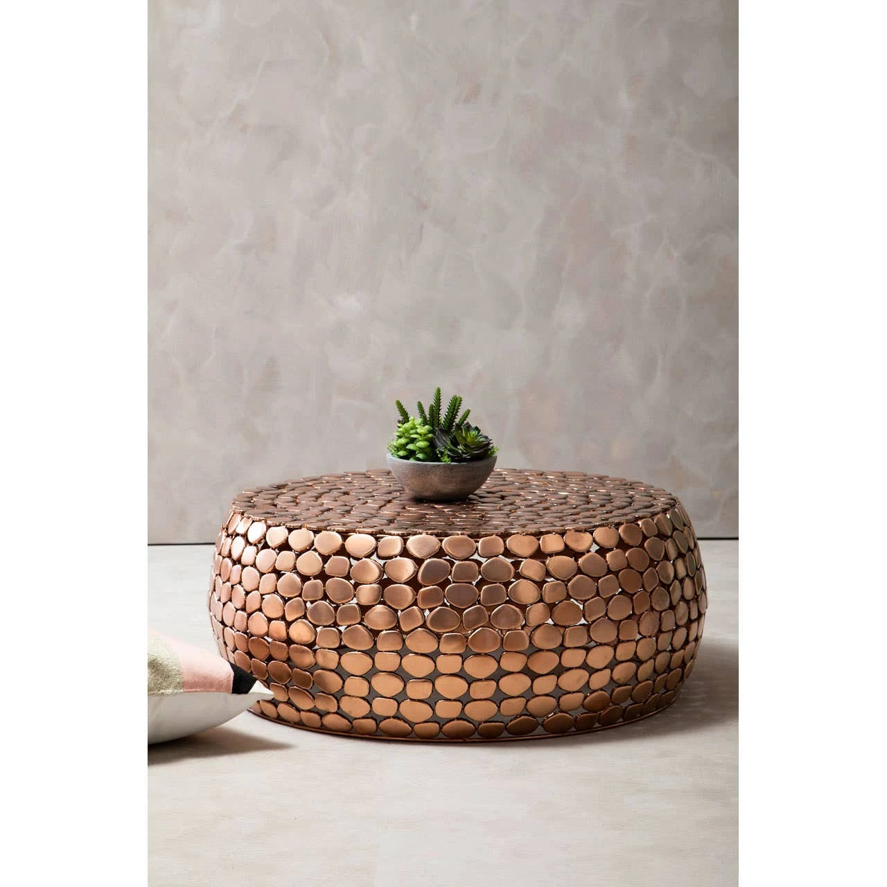 Templar Iron Pebble Design Coffee Table