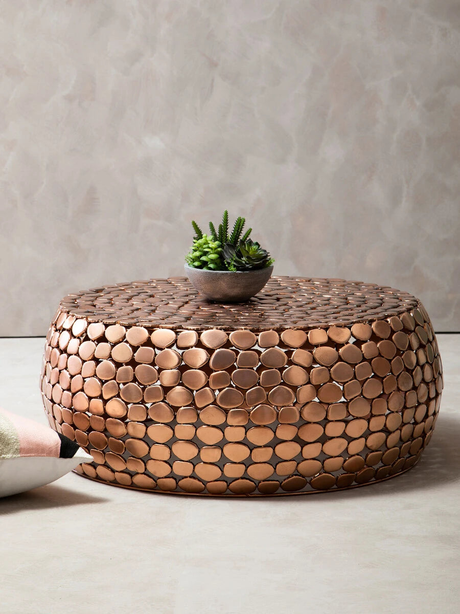 Templar Iron Pebble Design Coffee Table