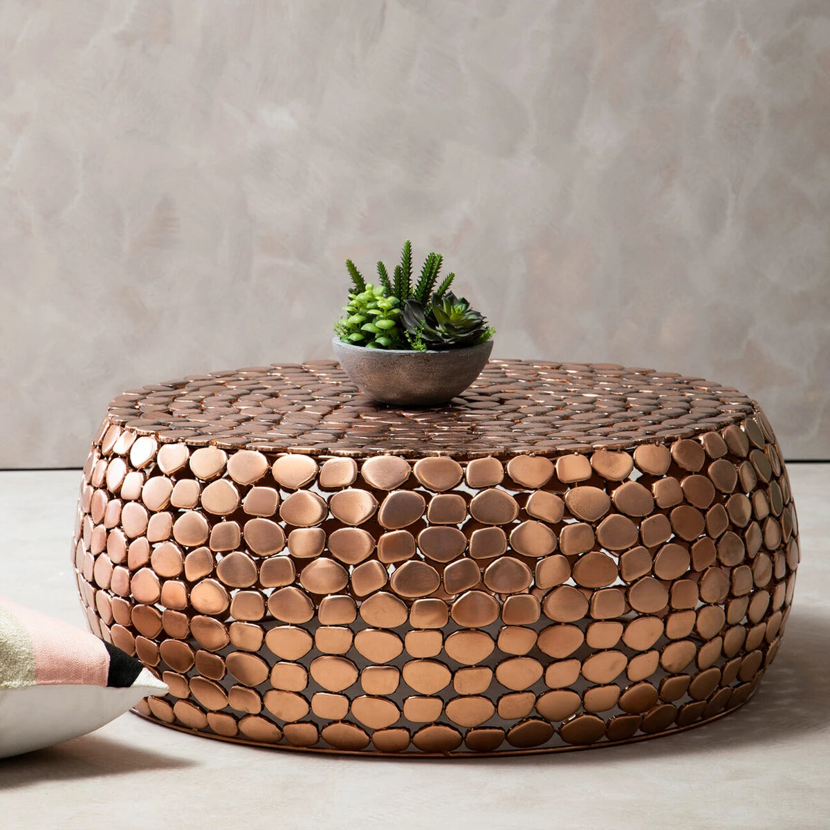 Templar Iron Pebble Design Coffee Table