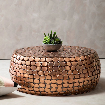 Templar Iron Pebble Design Coffee Table