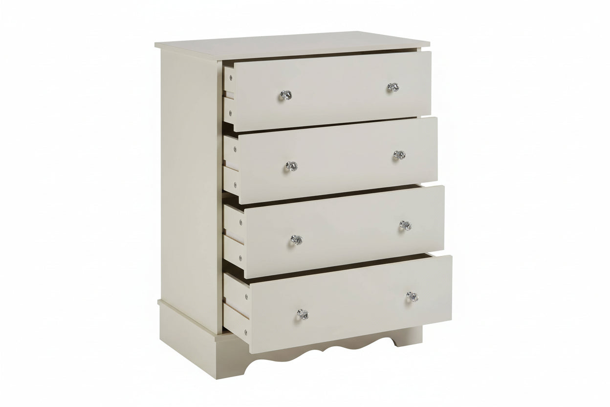 Emily Ivory 4 Drawer Chest