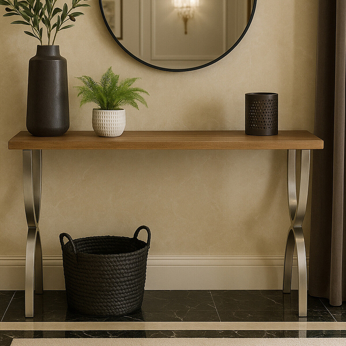 Greenwich Fir Wood Console Table