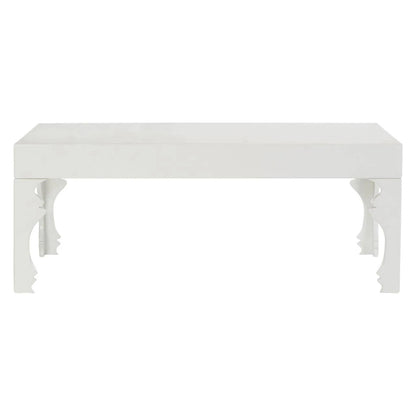 Luis White High Gloss Finish Coffee Table