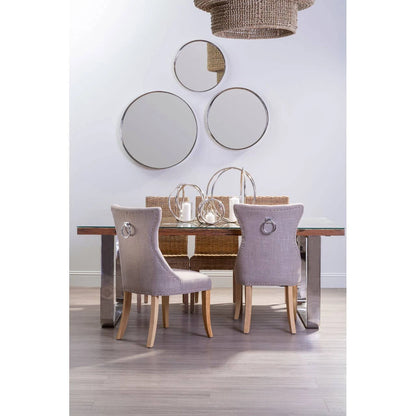 Regents Park Mink Linen Dining Chair