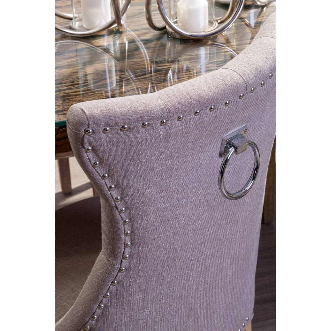 Regents Park Mink Linen Dining Chair