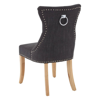 Regents Park Grey Linen Dining Chair