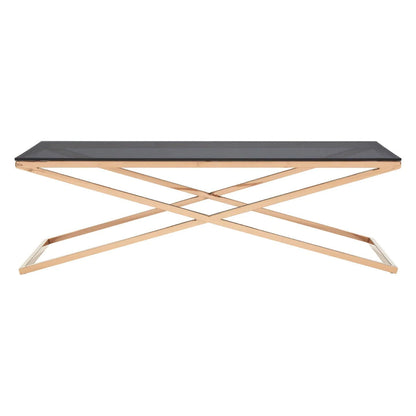 Montril Glass Top Criss Cross Coffee Table