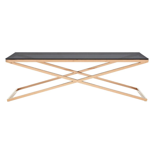 Montril Glass Top Criss Cross Coffee Table