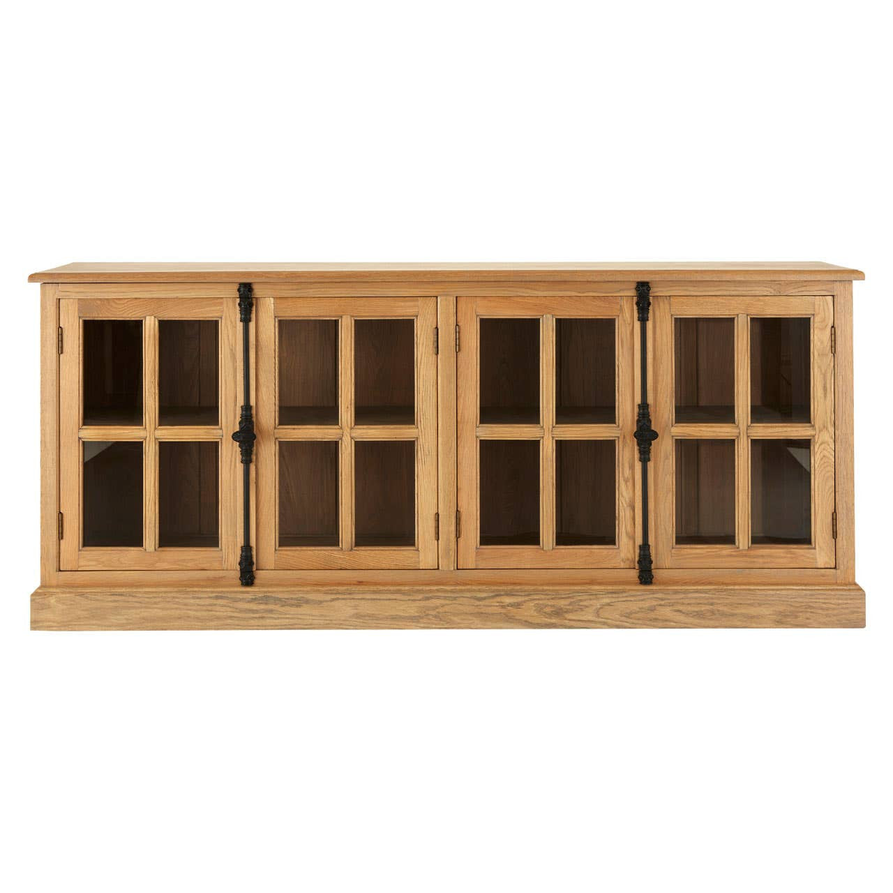 Lyon Oak Wood Sideboard with Washed Grey Finish