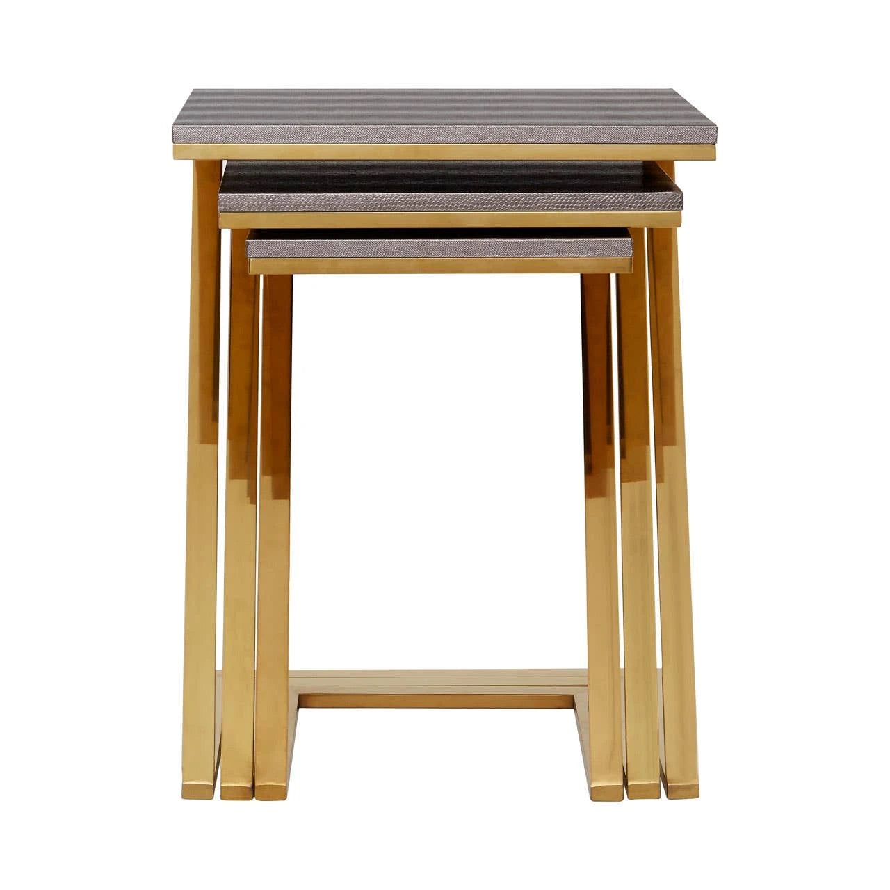 Pacific Faux Snake Skin Nest Of 3 Tables