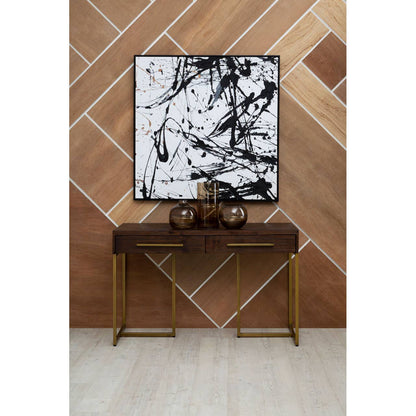 Brando Acacia Wood Effect Console Table with Drawers