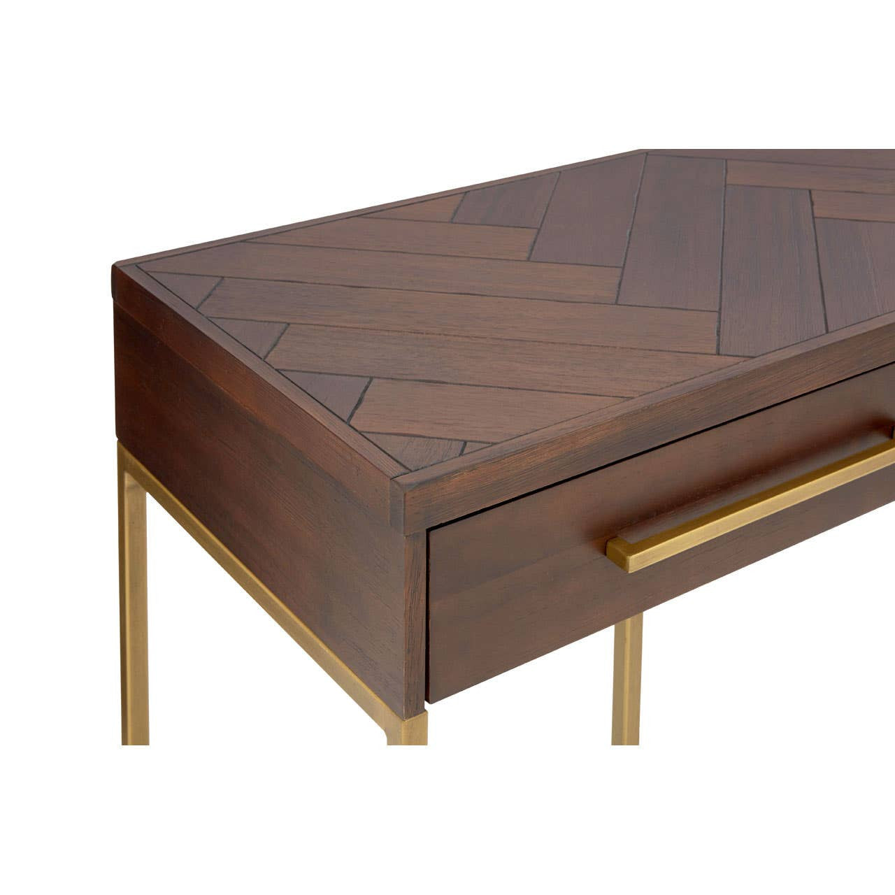 Brando Acacia Wood Effect Console Table with Drawers