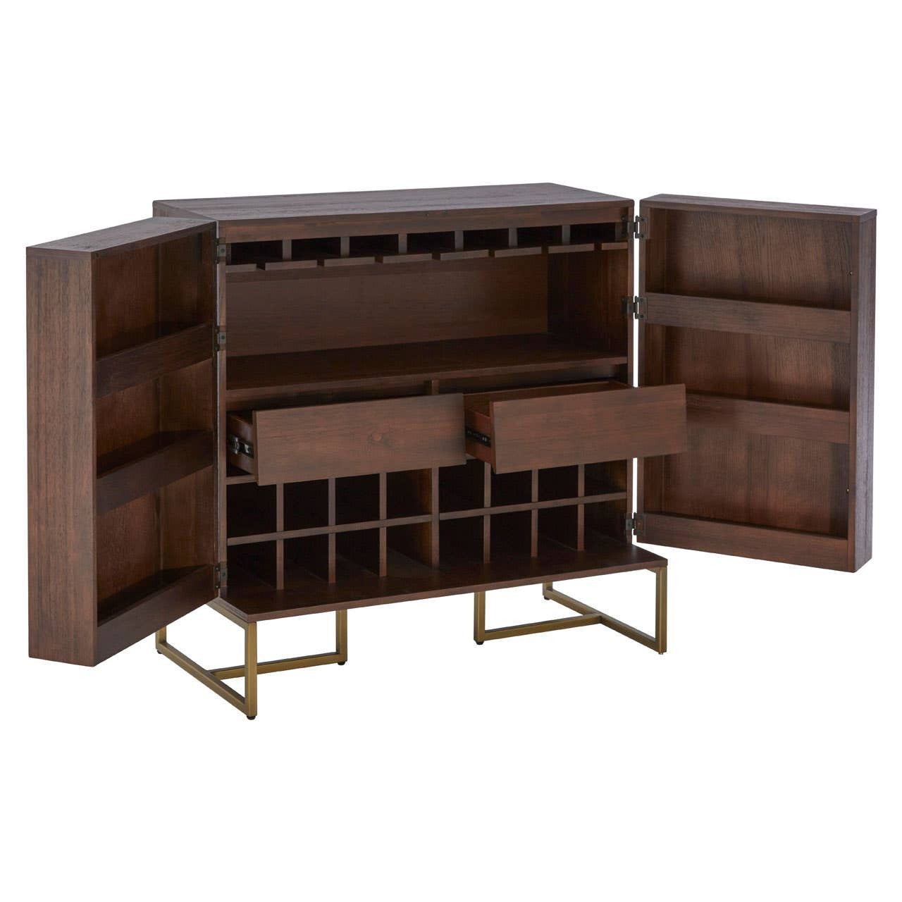 Brando Acacia Wood Effect Drinks Cabinet