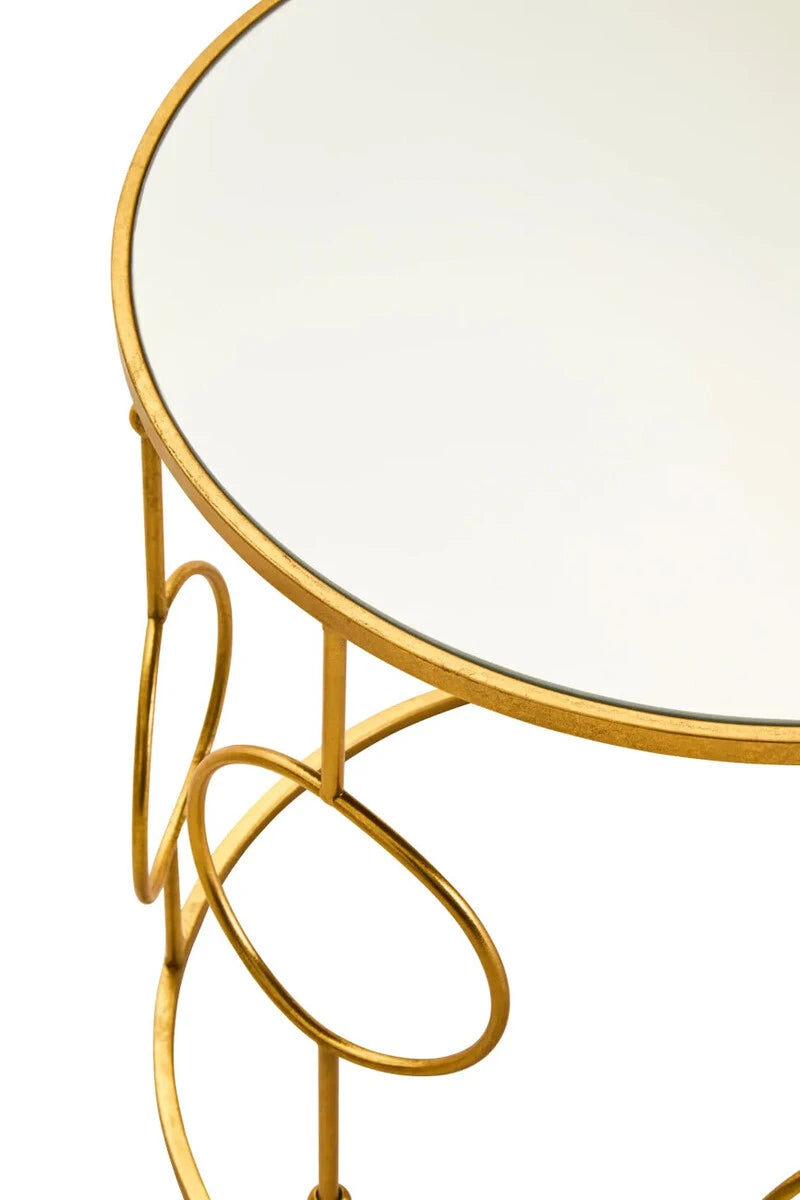 Avantis Set Of Two Gold Metal Tables