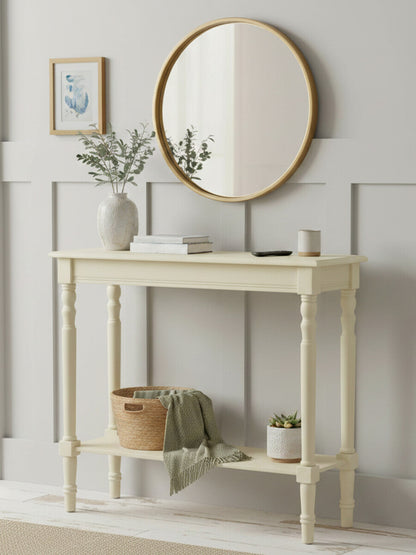 Heritage Ivory Rectangular Console Table