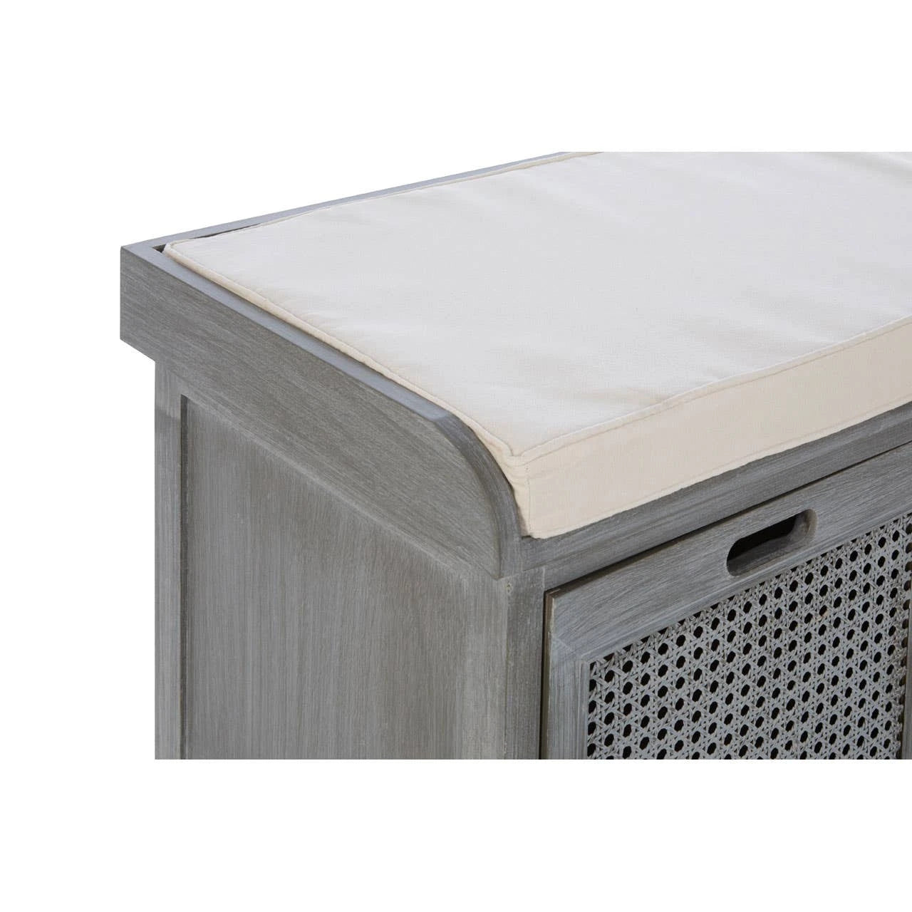 Heritage Three Drawer Slate Grey Storage Bench