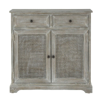 Heritage Grey Wash Lattice Two Door Sideboard