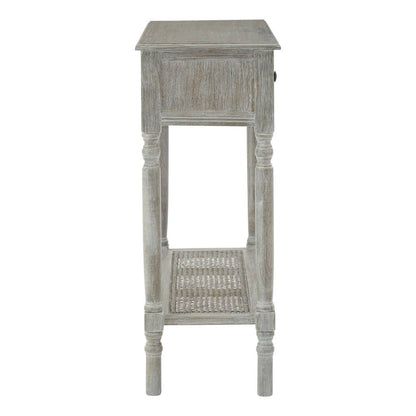 Heritage Two Drawer Grey Wash Rectangular Console Table