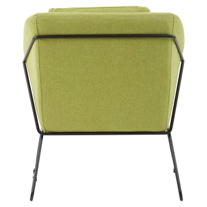 Stockholm Green Fabric Modern Accent Chair