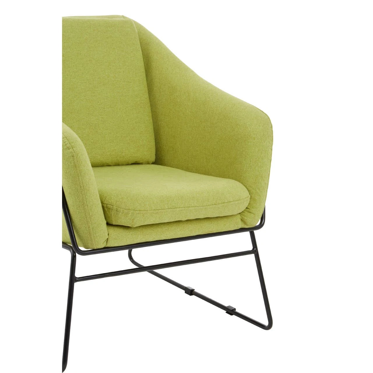 Stockholm Green Fabric Modern Accent Chair