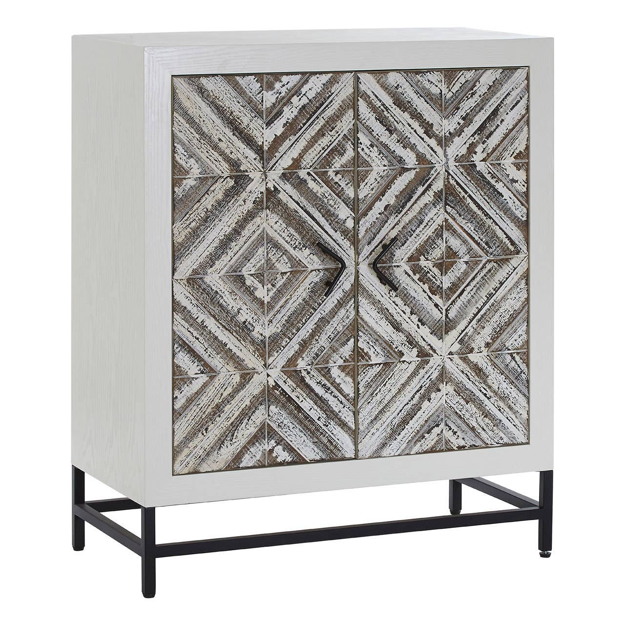 Lombok Rustic Chevron 2 Door Cabinet