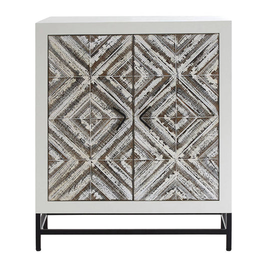 Lombok Rustic Chevron 2 Door Cabinet