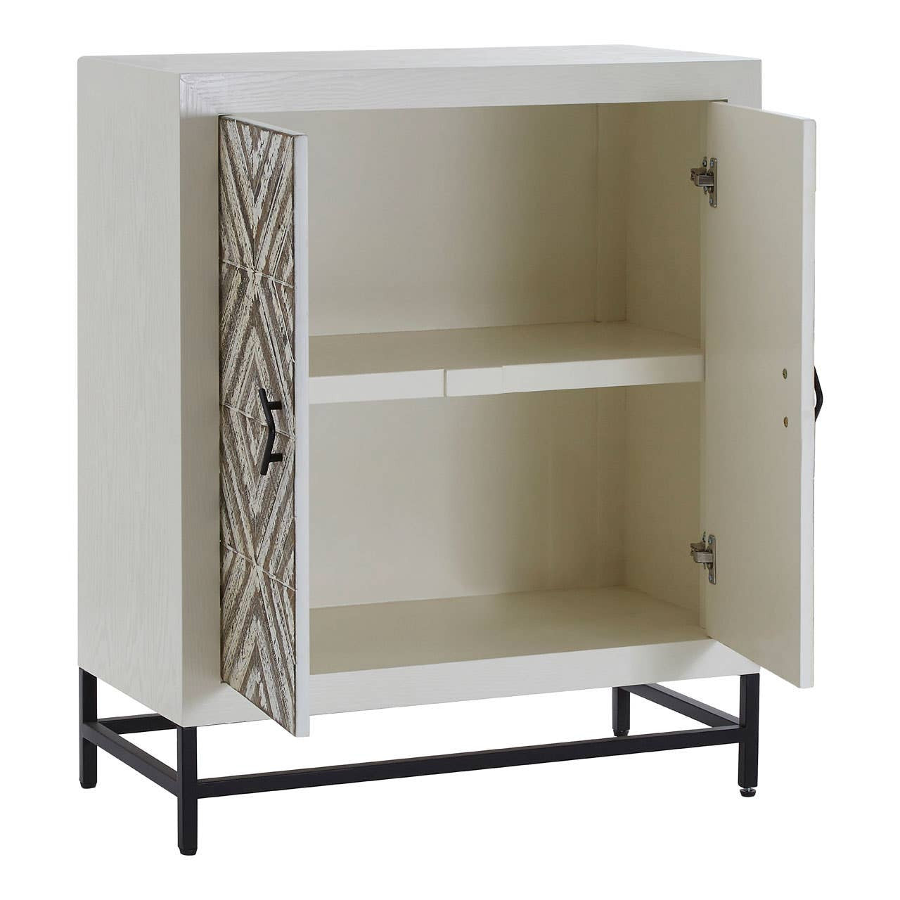 Lombok Rustic Chevron 2 Door Cabinet