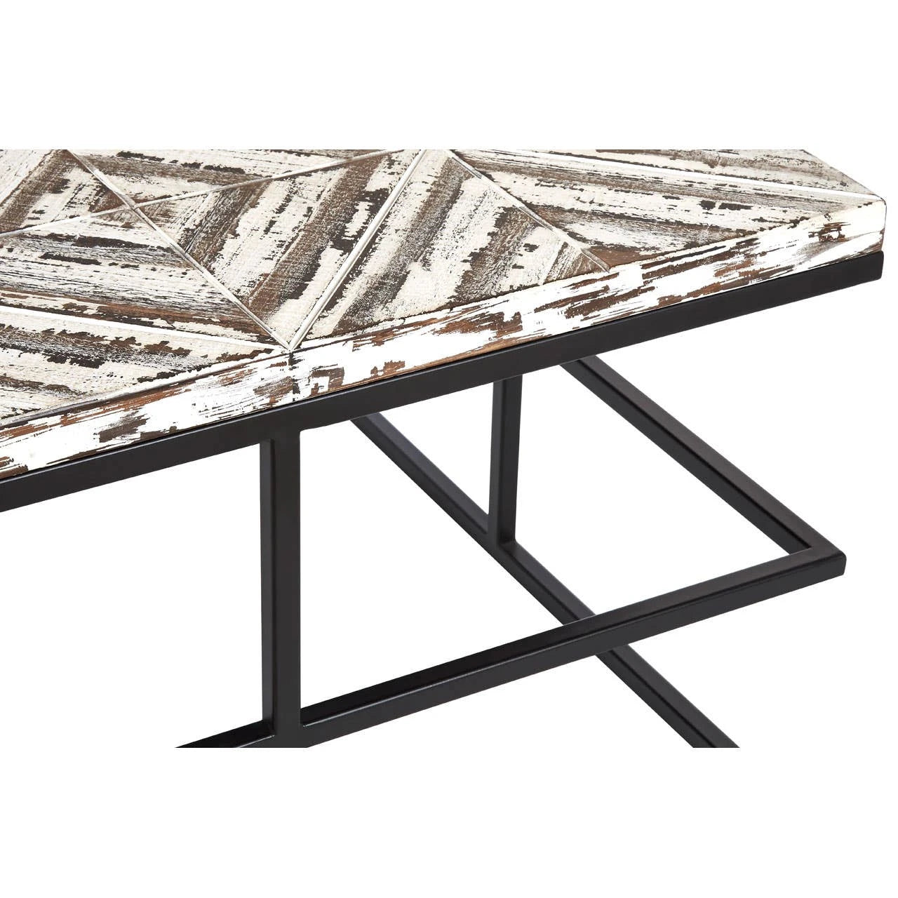 Lombok Rustic Chevron Coffee Table