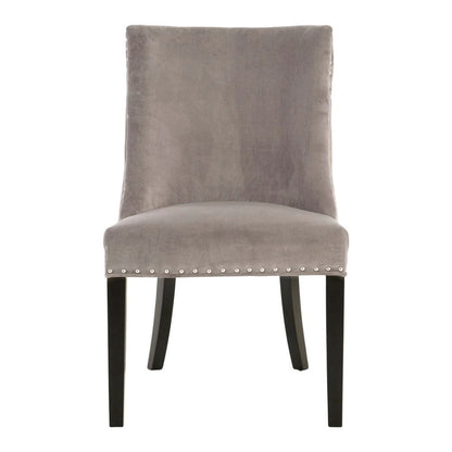 Regents Park Grey Velvet With Tufted Back Dining Chair