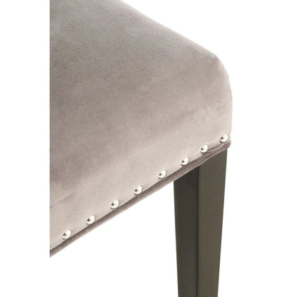 Regents Park Grey Velvet With Tufted Back Dining Chair