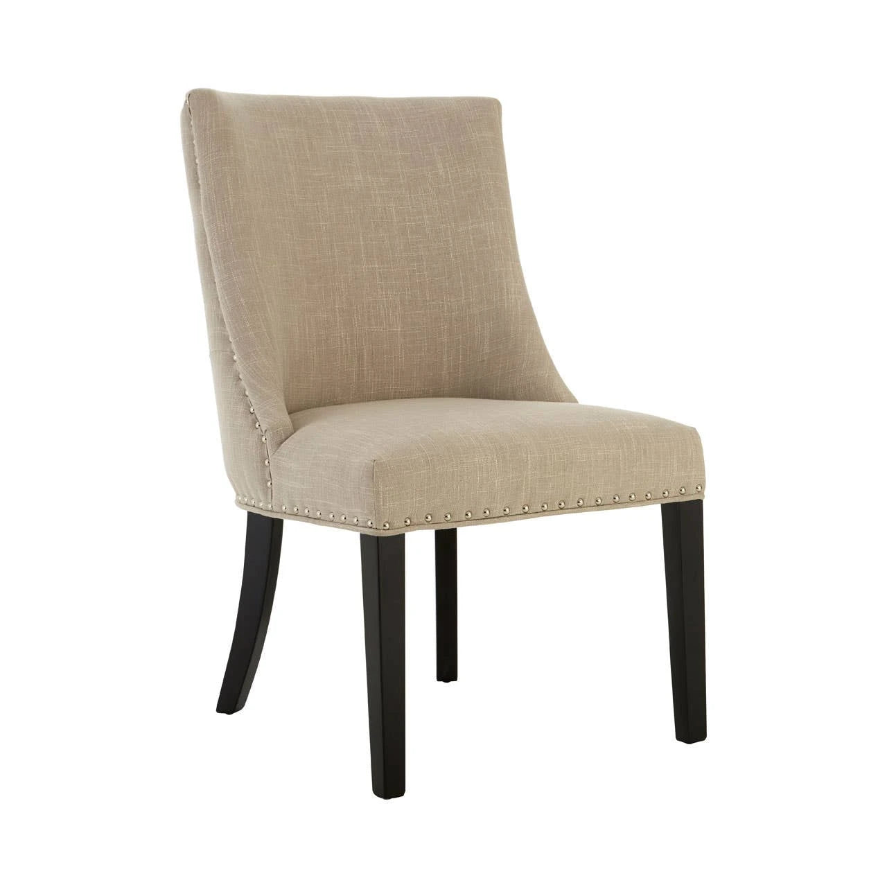 Regents Park Natural Linen With Curly Back Dining Chair