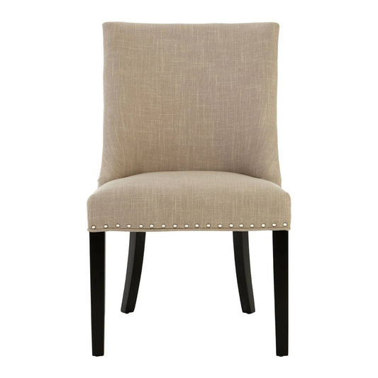 Regents Park Natural Linen With Curly Back Dining Chair