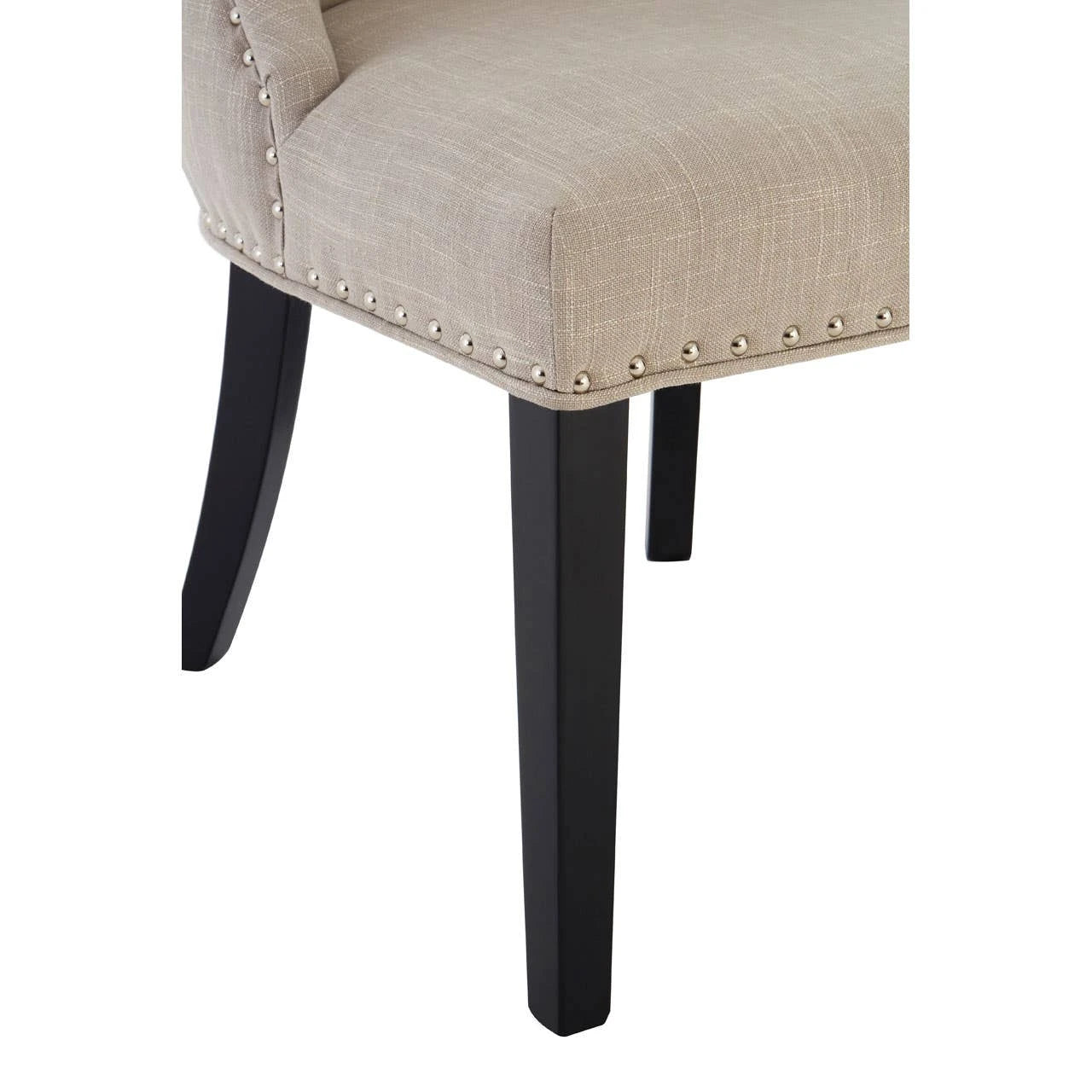 Regents Park Natural Linen With Curly Back Dining Chair