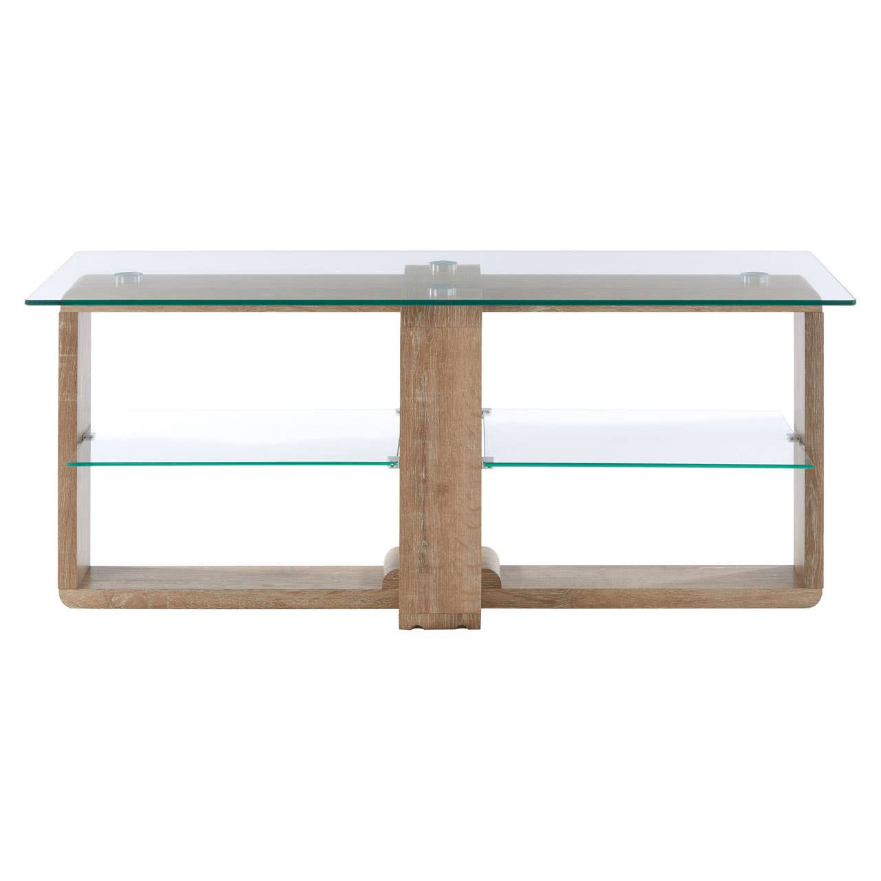 Barton 2 Tier Glass Media Unit
