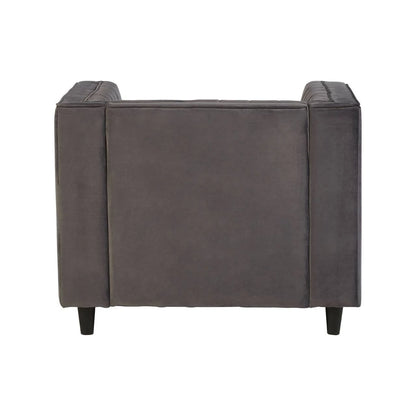 Farah Grey Velvet Chair