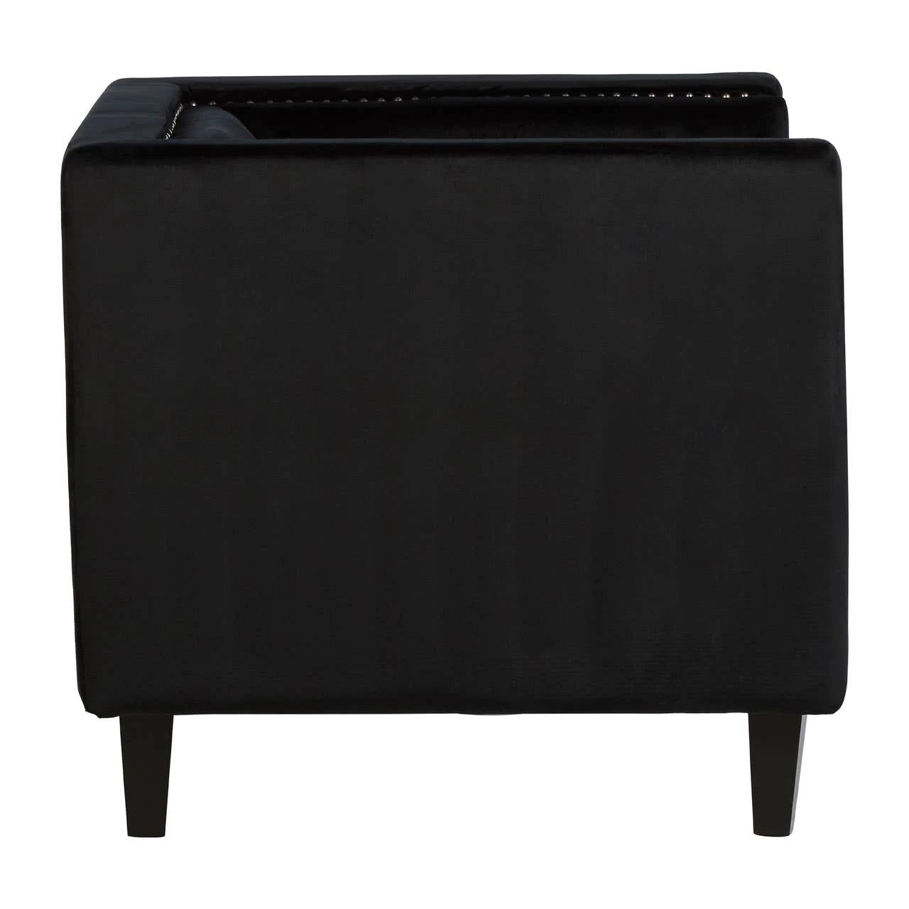 Felisa Black Velvet Chair