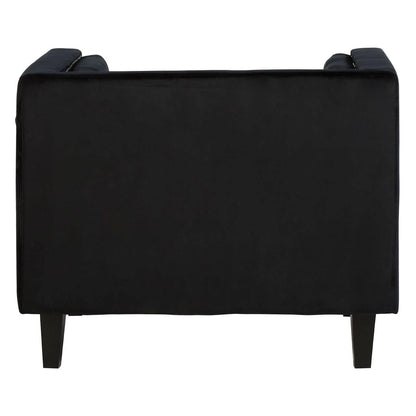 Felisa Black Velvet Chair