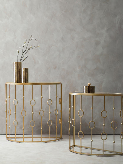Faiza Set of 2 Art Deco Console Tables