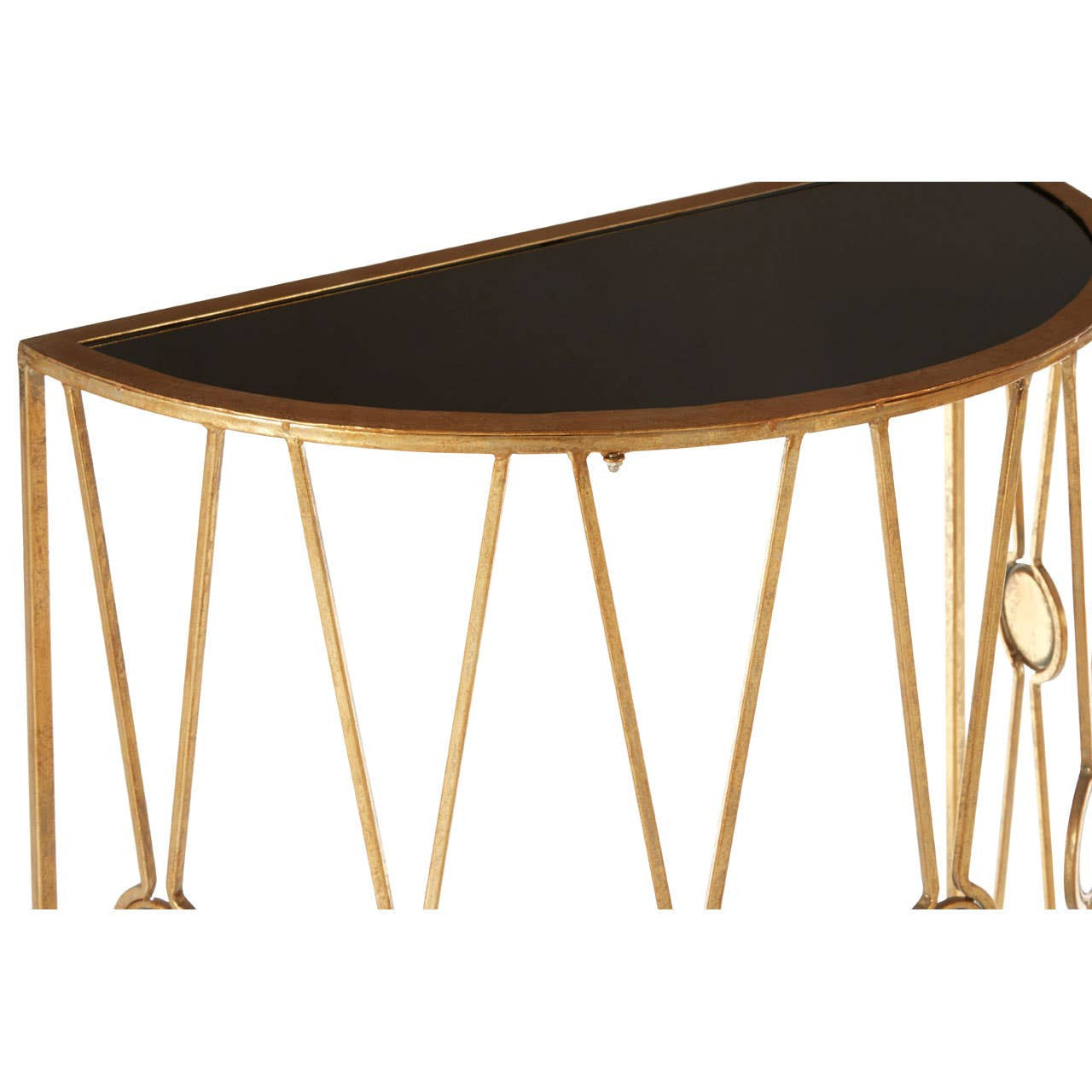 Faiza Set Of 2 Cross Design Console Tables
