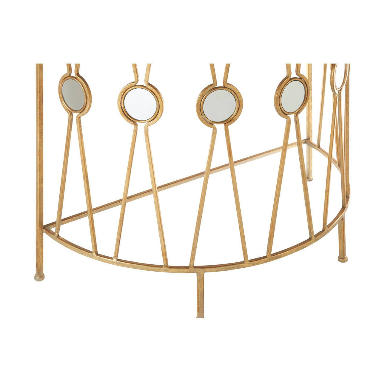 Faiza Set Of 2 Cross Design Console Tables