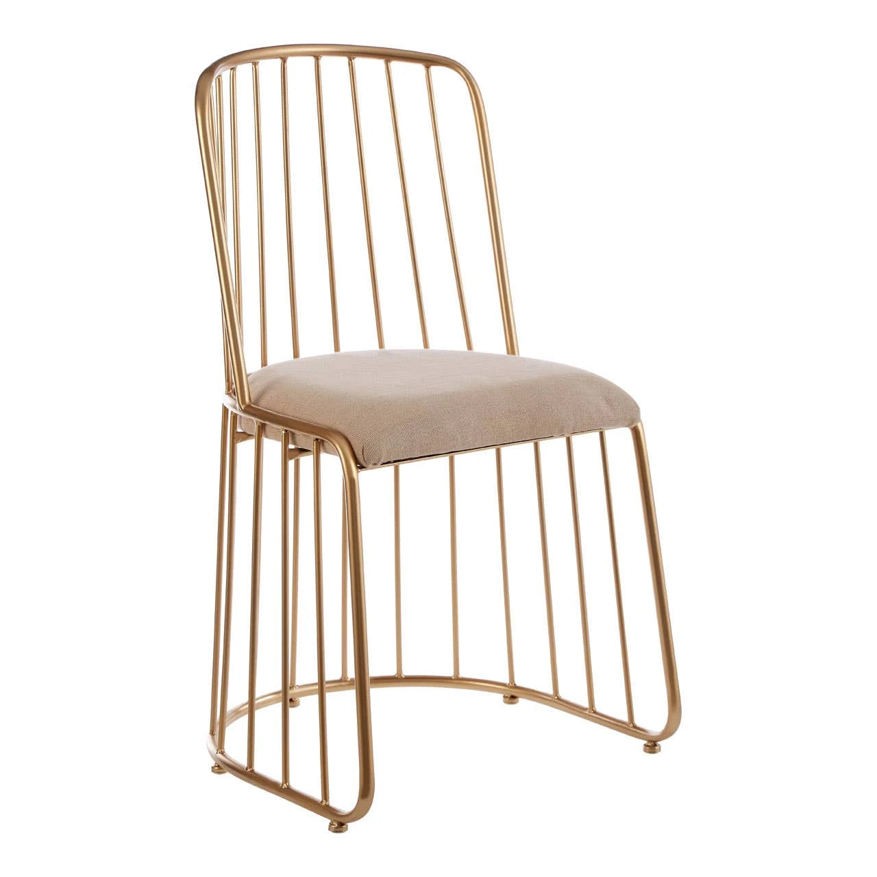 Lexi Chair With White Linen Seat