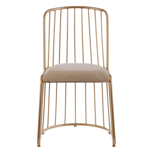 Lexi Chair With White Linen Seat