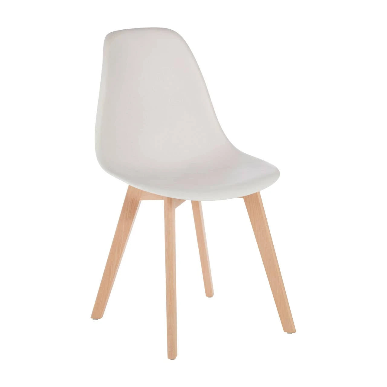 Stockholm White Chair With Beech Wood Legs